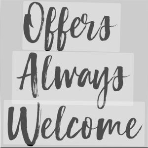 All Reasonable Offers Will Be Considered